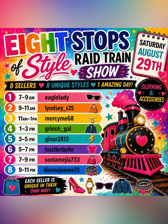 Accessories - 8 Stops of Style Raid Train 🚂